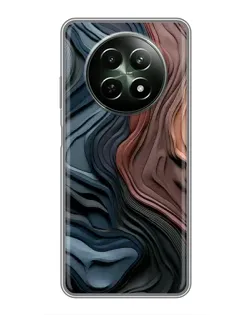 Чехол для Realme 12 5G с картинкой «Цветные волны каньона»