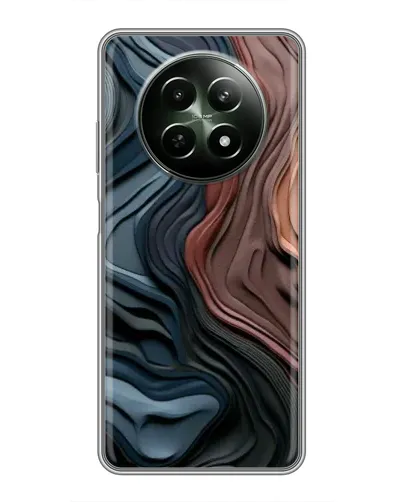 Чехол для Realme 12 5G с картинкой «Цветные волны каньона» Чехол для Realme 12 5G с картинкой «Цветные волны каньона»