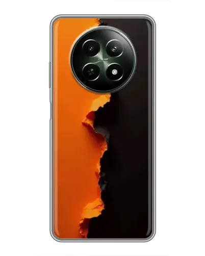Чехол для Realme 12 5G с картинкой «Оранжевый разлом» Чехол для Realme 12 5G с картинкой «Оранжевый разлом»