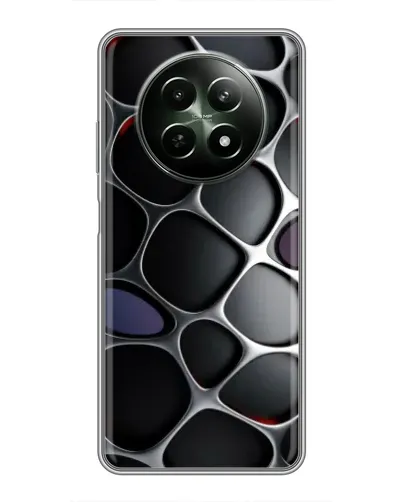 Чехол для Realme 12 5G с картинкой «Объемная темная решетка» Чехол для Realme 12 5G с картинкой «Объемная темная решетка»