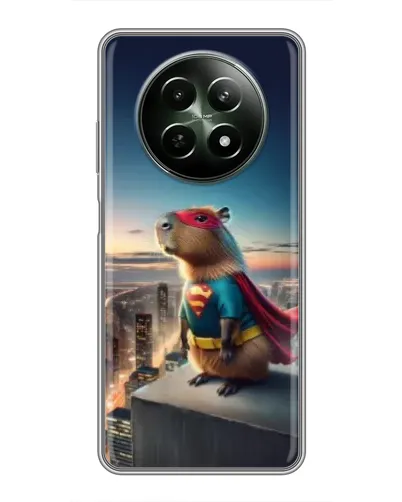 Чехол для Realme 12 5G с картинкой «Капи-мен супергерой» Чехол для Realme 12 5G с картинкой «Капи-мен супергерой»