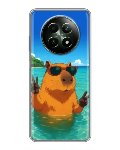 Чехол для Realme 12 5G с картинкой «Морская капибара» Чехол для Realme 12 5G с картинкой «Морская капибара»