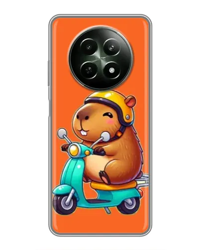 Чехол для Realme 12 5G с картинкой «Капибара на скутере» Чехол для Realme 12 5G с картинкой «Капибара на скутере»