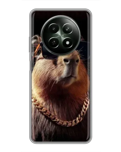 Чехол для Realme 12 5G с картинкой «Капибара золотая цепь» Чехол для Realme 12 5G с картинкой «Капибара золотая цепь»