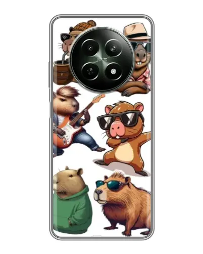 Чехол для Realme 12 5G с картинкой «Крутые капибары музыканты» Чехол для Realme 12 5G с картинкой «Крутые капибары музыканты»