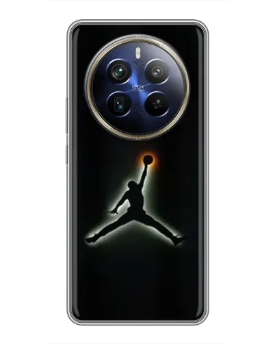 Чехол для Realme 12 Plus с картинкой «Jordan Gradient Logo»