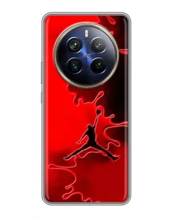 Чехол для Realme 12 Plus с картинкой «Jordan Red Smoke»