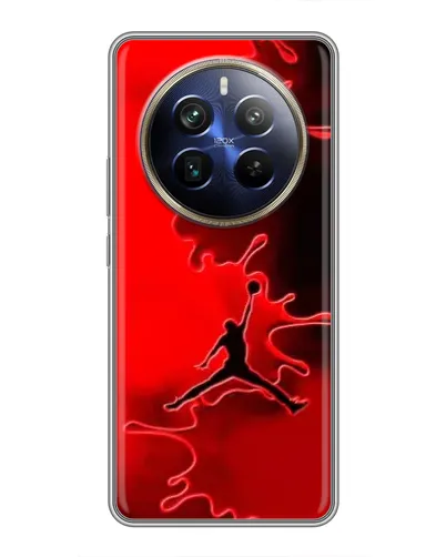 Чехол для Realme 12 Plus с картинкой «Jordan Red Smoke»