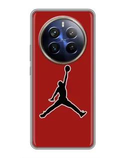 Чехол для Realme 12 Plus с картинкой «Jordan Red Back»