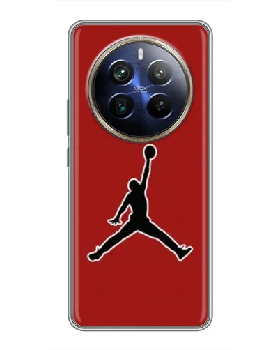 Чехол для Realme 12 Plus с картинкой «Jordan Red Back»