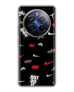 Чехол для Realme 12 Plus с картинкой «Nike Mix Pattern»