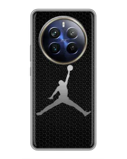 Чехол для Realme 12 Plus с картинкой «Jordan Dark Carbon»