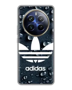 Чехол для Realme 12 Plus с картинкой «Adidas Trefoil Blue» Чехол для Realme 12 Plus с картинкой «Adidas Trefoil Blue»