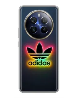 Чехол для Realme 12 Plus с картинкой «Неоновый Adidas»