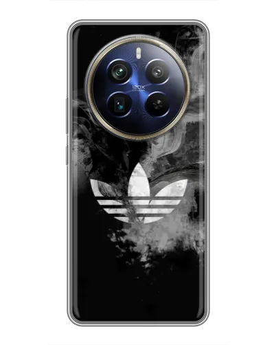Чехол для Realme 12 Plus с картинкой «Абстрактный дым Adidas»