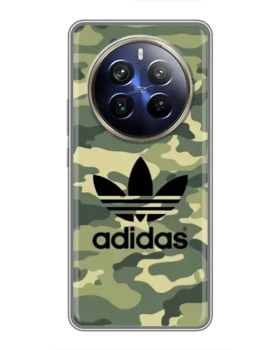 Чехол для Realme 12 Plus с картинкой «Милитари стиль Adidas»