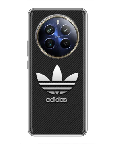 Чехол для Realme 12 Plus с картинкой «Adidas Карбоновая текстура»