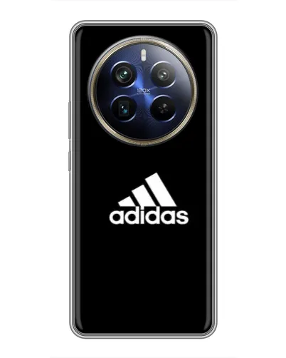 Чехол для Realme 12 Plus с картинкой «Черная классика Adidas»