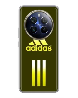 Чехол для Realme 12 Plus с картинкой «Оливковый градиент Adidas»