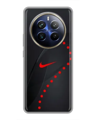 Чехол для Realme 12 Plus с картинкой «Абстрактный дизайн Nike»