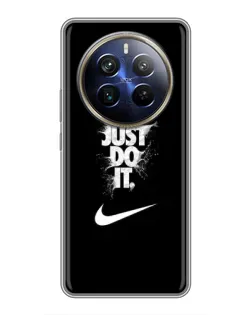 Чехол для Realme 12 Plus с картинкой «Текстовый принт Nike»