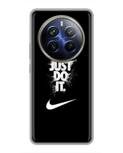 Чехол для Realme 12 Plus с картинкой «Текстовый принт Nike»