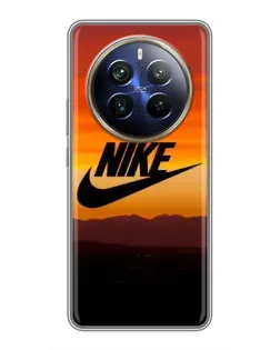 Чехол для Realme 12 Plus с картинкой «Nike — вечерний горизонт»