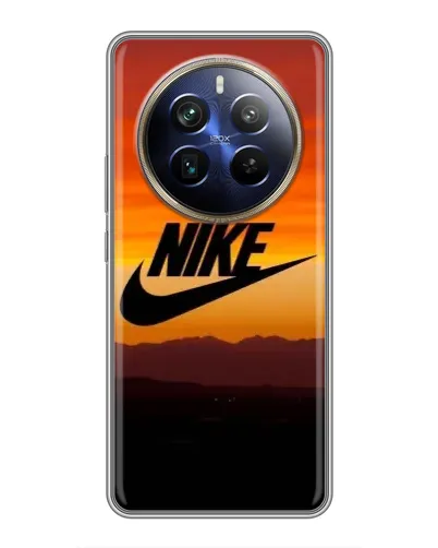 Чехол для Realme 12 Plus с картинкой «Nike — вечерний горизонт»