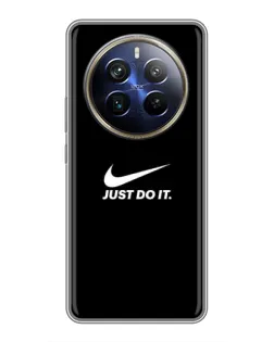 Чехол для Realme 12 Plus с картинкой «Минимализм от Nike»