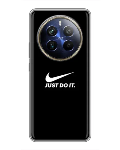 Чехол для Realme 12 Plus с картинкой «Минимализм от Nike»