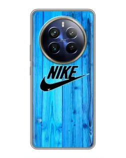 Чехол для Realme 12 Plus с картинкой «Голубое дерево Nike»