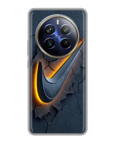 Чехол для Realme 12 Plus с картинкой «Объемный логотип Найк»
