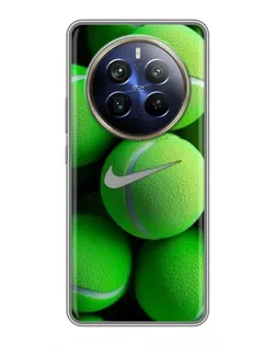 Чехол для Realme 12 Plus с картинкой «Теннисные мячи Найк»