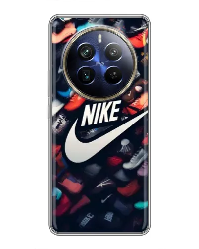 Чехол для Realme 12 Plus с картинкой «Коллекция кроссовок Nike»