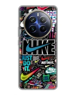 Чохол для Realme 12 Plus з картинкою «Яскравий колаж Nike»