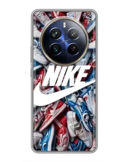 Чехол для Realme 12 Plus с картинкой «Космический Nike Blue»