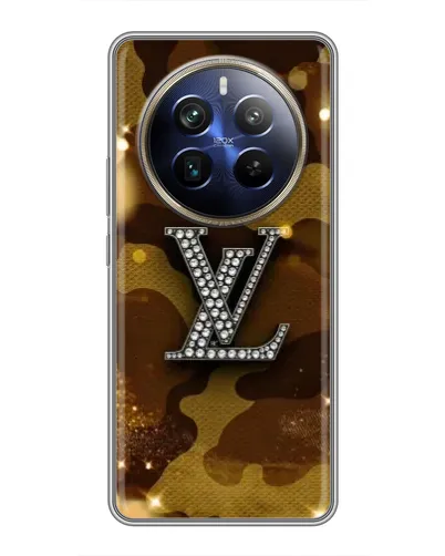 Чехол для Realme 12 Plus с картинкой «Камуфляжный Louis Vuitton»