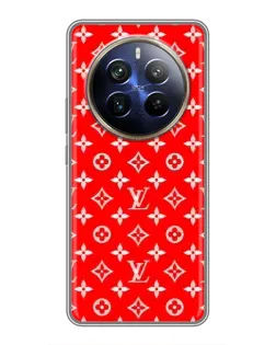 Чехол для Realme 12 Plus с картинкой «Яркий паттерн LV»