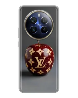 Чехол для Realme 12 Plus с картинкой «Красное яблоко LV»