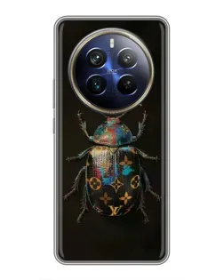 Чехол для Realme 12 Plus с картинкой «LV — мраморный принт»
