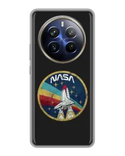 Чехол для Realme 12 Plus с картинкой «NASA — эмблема миссии» Чехол для Realme 12 Plus с картинкой «NASA — эмблема миссии»
