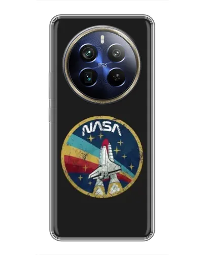 Чехол для Realme 12 Plus с картинкой «NASA — эмблема миссии»