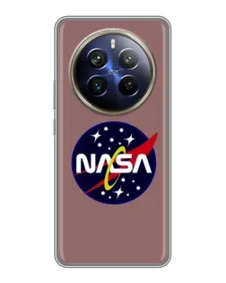 Чехол для Realme 12 Plus с картинкой «NASA — ретро космос»