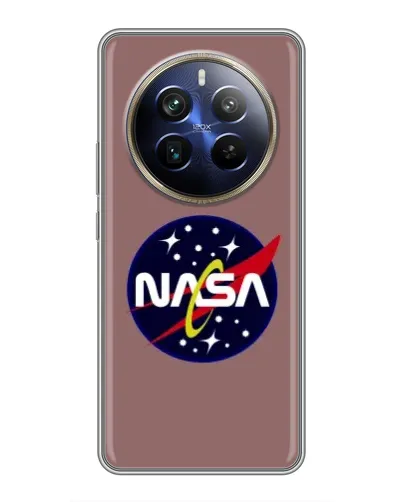 Чехол для Realme 12 Plus с картинкой «NASA — ретро космос»