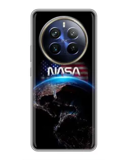 Чехол для Realme 12 Plus с картинкой «Земля из космоса NASA»