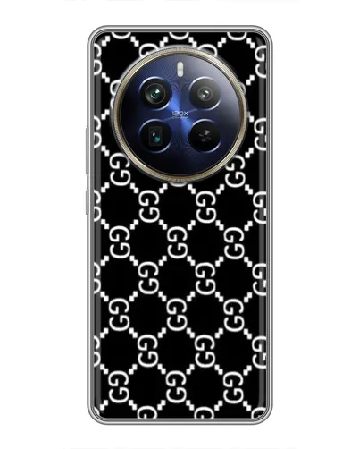 Чехол для Realme 12 Plus с картинкой «Gucci — сетчатый паттерн»