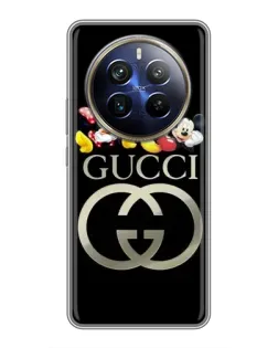 Чехол для Realme 12 Plus с картинкой «Gucci — герои Disney»