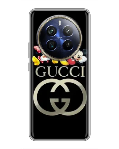 Чехол для Realme 12 Plus с картинкой «Gucci — герои Disney»