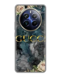 Чохол для Realme 12 Plus з картинкою «Абстрактні квіти Gucci»