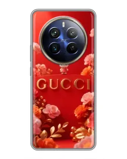 Чехол для Realme 12 Plus с картинкой «Gucci — золотой сад»